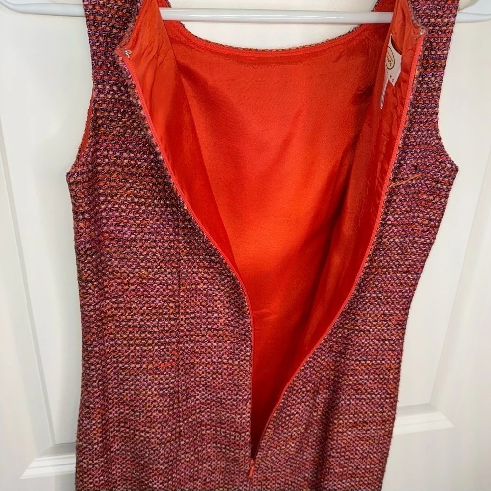 Vintage Talbots two-piece silk blend tweed sheath dress and jacket size 2 petite